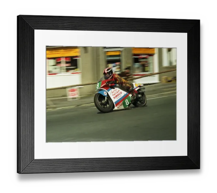 Framed Print : Craig Ryding (Kimoco) 1987 Lightweight Manx Grand Prix Framed Print : Craig Ryding (Kimoco) 1987 Lightweight Manx Grand Prix