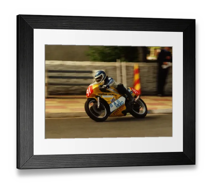 Framed Print : Billy Craine (Yamaha) 1987 Newcomers Manx Grand Prix Framed Print : Billy Craine (Yamaha) 1987 Newcomers Manx Grand Prix