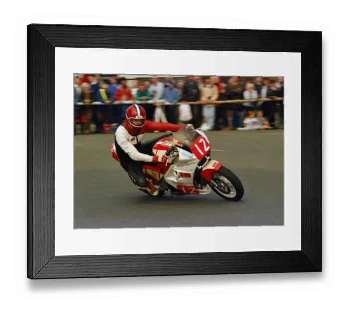 Framed Print : Pete Searle (Honda) 1987 Newcomers Manx Grand Prix Framed Print : Pete Searle (Honda) 1987 Newcomers Manx Grand Prix