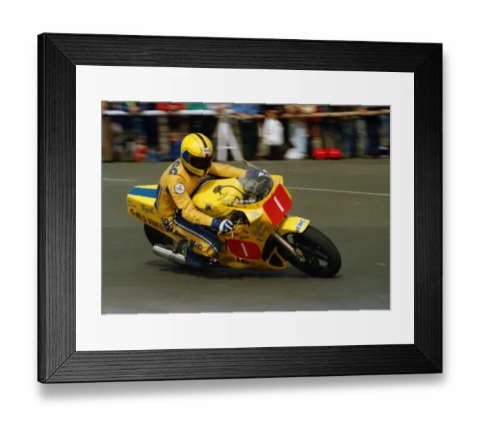 Framed Print : Phil Hogg (Suzuki) 1987 Newcomers Manx Grand Prix Framed Print : Phil Hogg (Suzuki) 1987 Newcomers Manx Grand Prix