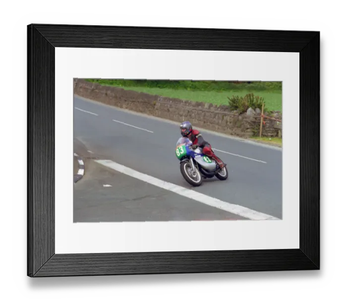 Framed Print : Don Leeson (Suzuki) 2004 Pre TT Classic