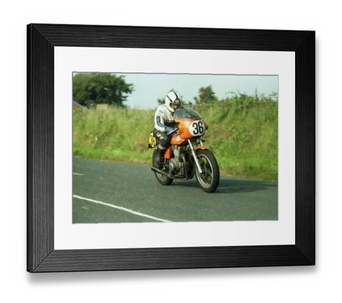 Framed Print : Jamie Watt (Laverda) 1980 Jurby Road