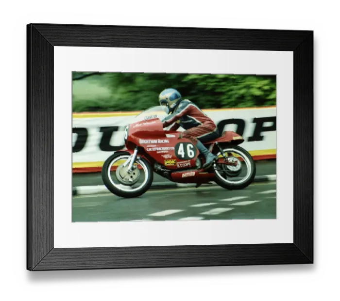 Framed Print : Malcolm Wheeler (Brightman Aermacchi) 1980 Formula 3 TT Framed Print : Malcolm Wheeler (Brightman Aermacchi) 1980 Formula 3 TT