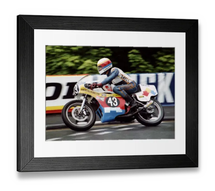 Framed Print : Derek Mortimer (Yamaha) 1980 Formula 3 TT Framed Print : Derek Mortimer (Yamaha) 1980 Formula 3 TT