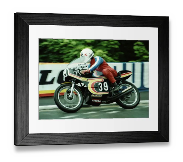 Framed Print : Ron Haslam (Nettleton Honda) 1980 Formula 3 TT