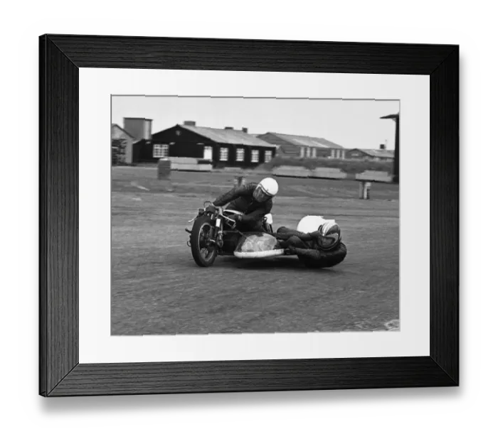 Framed Print : Eddie Moore & John Turner (Vroom Imp) 1975 Jurby airfield practice day Framed Print : Eddie Moore & John Turner (Vroom Imp) 1975 Jurby airfield practice day