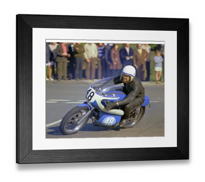 Framed Print : Eddie Moore (Aermacchi) 1974 Jurby Road Framed Print : Eddie Moore (Aermacchi) 1974 Jurby Road