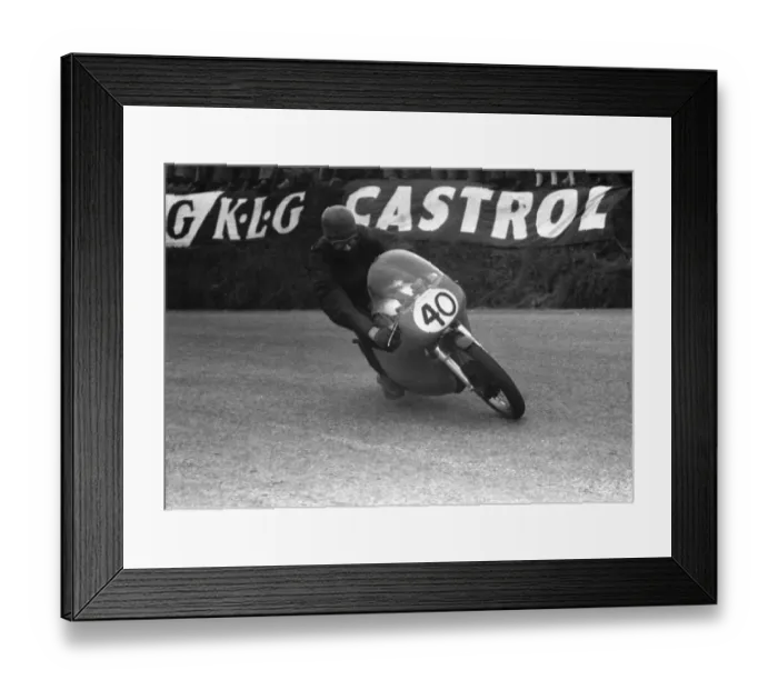 Framed Print : Ken Tostevin (Norton) 1958 Senior TT Framed Print : Ken Tostevin (Norton) 1958 Senior TT