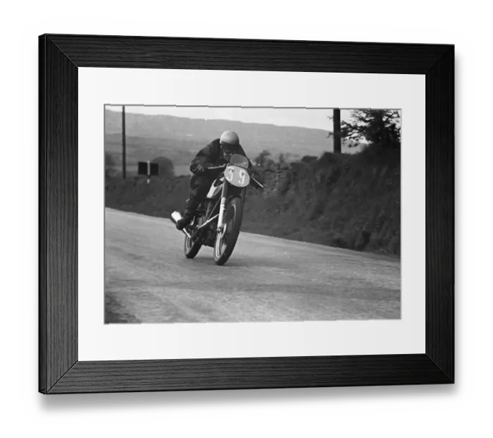 Framed Print : Syl Anderton (AJS) 1951 Junior TT Framed Print : Syl Anderton (AJS) 1951 Junior TT