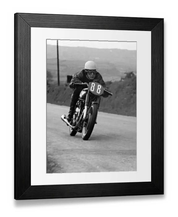 Framed Print : Harry Lindsay (Norton) 1951 Senior TT