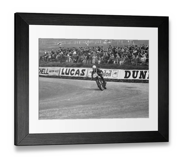 Framed Print : Les Higgins (Norton) 1951 Junior TT Framed Print : Les Higgins (Norton) 1951 Junior TT