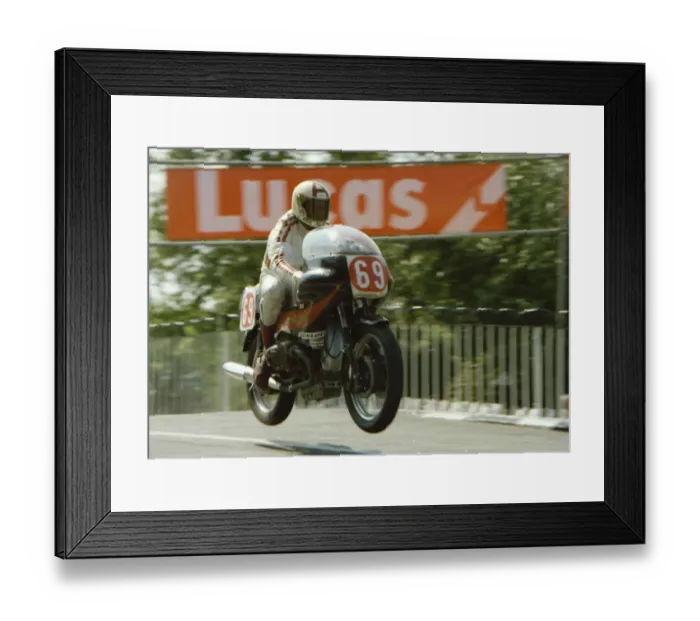 Framed Print : Abe Alexander (BMW) 1976 Production TT Framed Print : Abe Alexander (BMW) 1976 Production TT