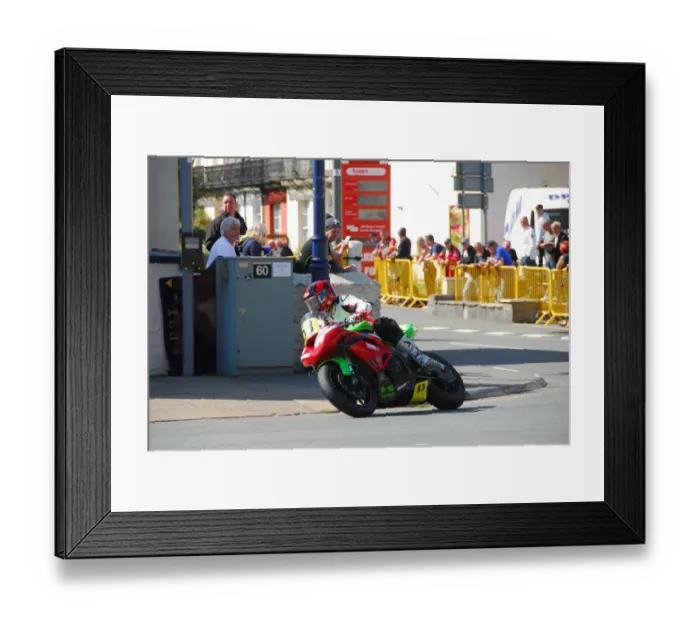 Framed Print : Teddy Bresson (Kawasaki) 2018 Senior Manx Grand Prix Framed Print : Teddy Bresson (Kawasaki) 2018 Senior Manx Grand Prix