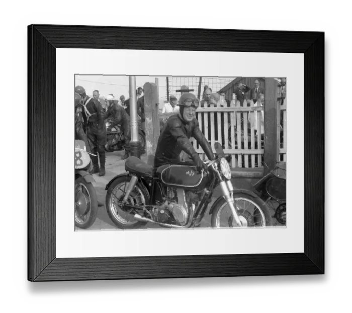 Framed Print : Rod Colemans AJS 1952 Junior TT