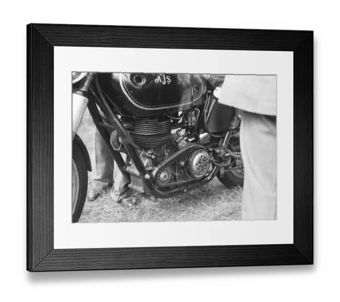 Framed Print : Bob McIntyres 1952 Manx Grand Prix AJS Framed Print : Bob McIntyres 1952 Manx Grand Prix AJS