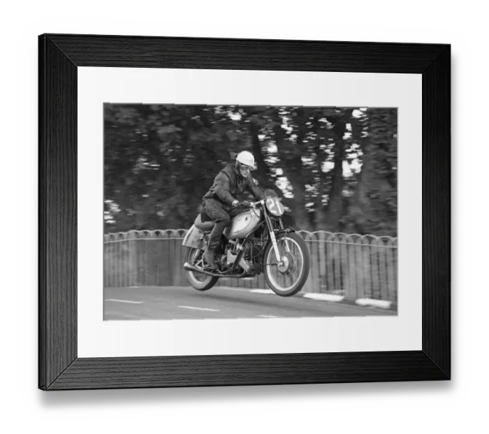 Framed Print : Ted Frend (AJS) 1950 Senior TT Framed Print : Ted Frend (AJS) 1950 Senior TT