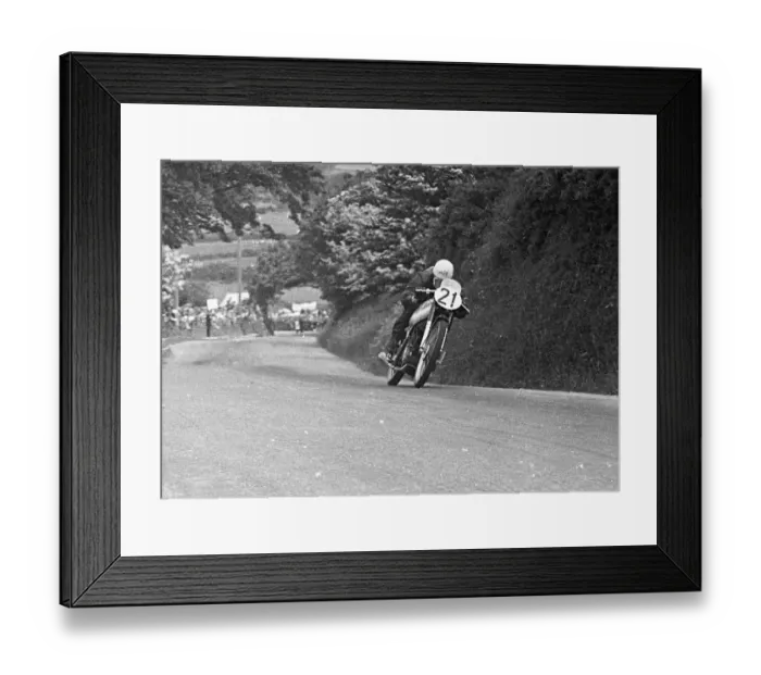 Framed Print : Ted Frend (AJS) 1950 Senior TT Framed Print : Ted Frend (AJS) 1950 Senior TT