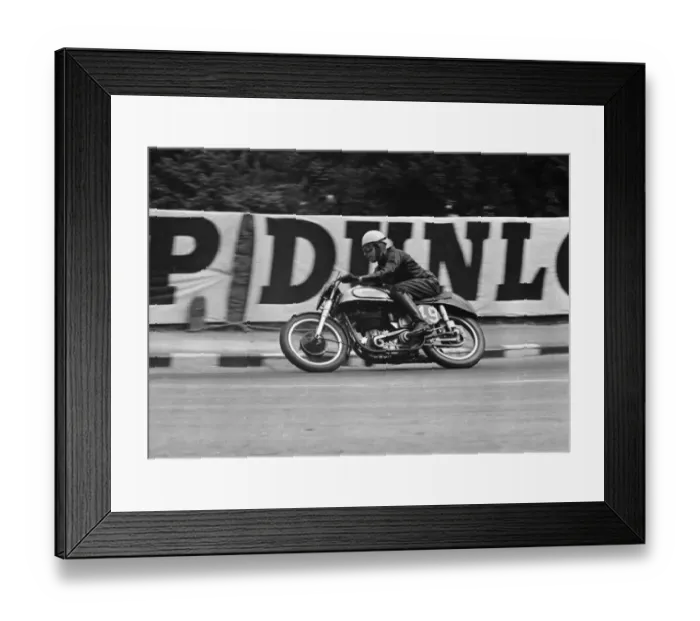 Framed Print : Johnny Lockett (Norton) 1950 Senior TT Framed Print : Johnny Lockett (Norton) 1950 Senior TT