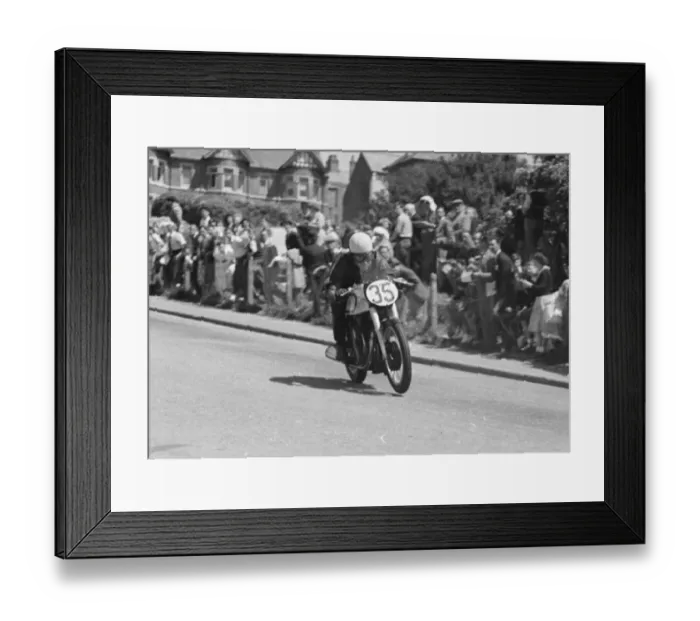 Framed Print : Johnny Lockett (Norton) 1950 Junior TT Framed Print : Johnny Lockett (Norton) 1950 Junior TT
