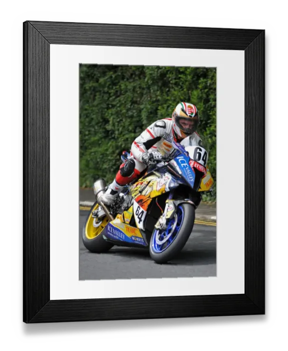 Framed Print : Sandor Bitter (BMW) 2014 Senior TT