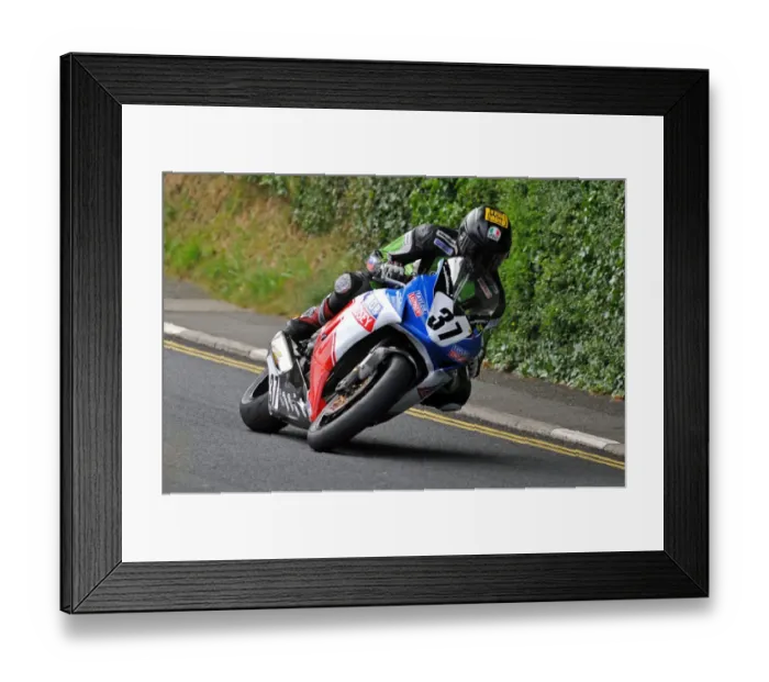Framed Print : Ivan Lintin (Honda) 2014 Senior TT