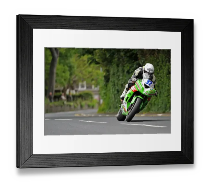 Framed Print : Stefano Bonetti (Kawasaki) 2014 Supersport TT Framed Print : Stefano Bonetti (Kawasaki) 2014 Supersport TT