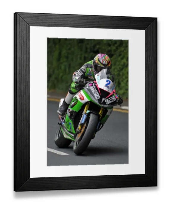 Framed Print : James Hillier (Kawasaki) 2014 Supersport TT Framed Print : James Hillier (Kawasaki) 2014 Supersport TT