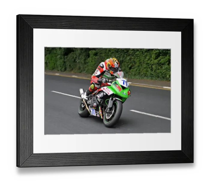 Framed Print : Nuno Caetano (Kawasaki) 2014 Supersport TT Framed Print : Nuno Caetano (Kawasaki) 2014 Supersport TT