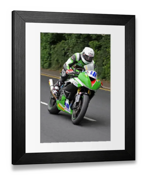 Framed Print : Kiaran Hankin (Kawasaki) 2014 Supersport TT Framed Print : Kiaran Hankin (Kawasaki) 2014 Supersport TT