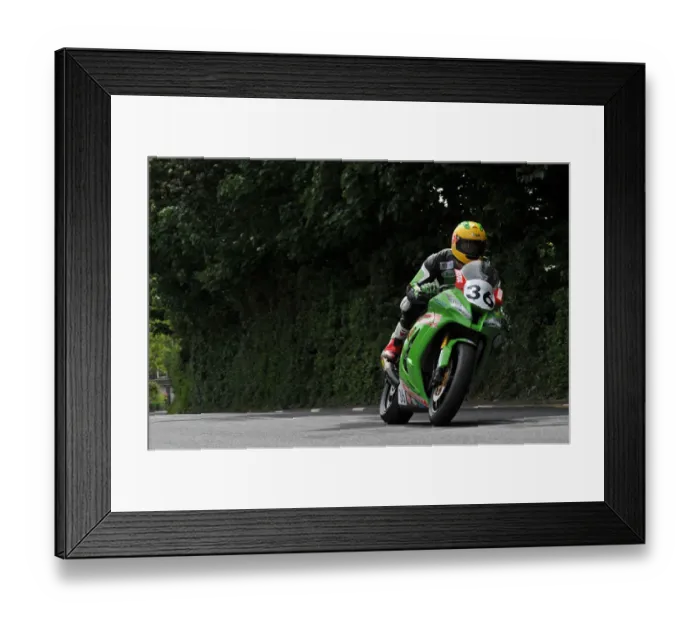 Framed Print : Ryan Kneen (Kawasaki) 2014 Senior TT Framed Print : Ryan Kneen (Kawasaki) 2014 Senior TT