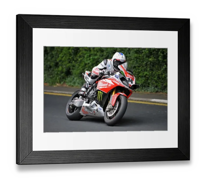 Framed Print : Josh Brookes (Yamaha) 2014 Senior TT Framed Print : Josh Brookes (Yamaha) 2014 Senior TT
