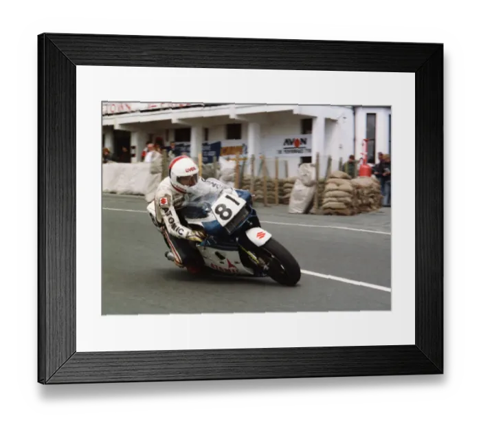 Framed Print : Manfred Stengl (Suzuki) 1989 Formula One TT Framed Print : Manfred Stengl (Suzuki) 1989 Formula One TT