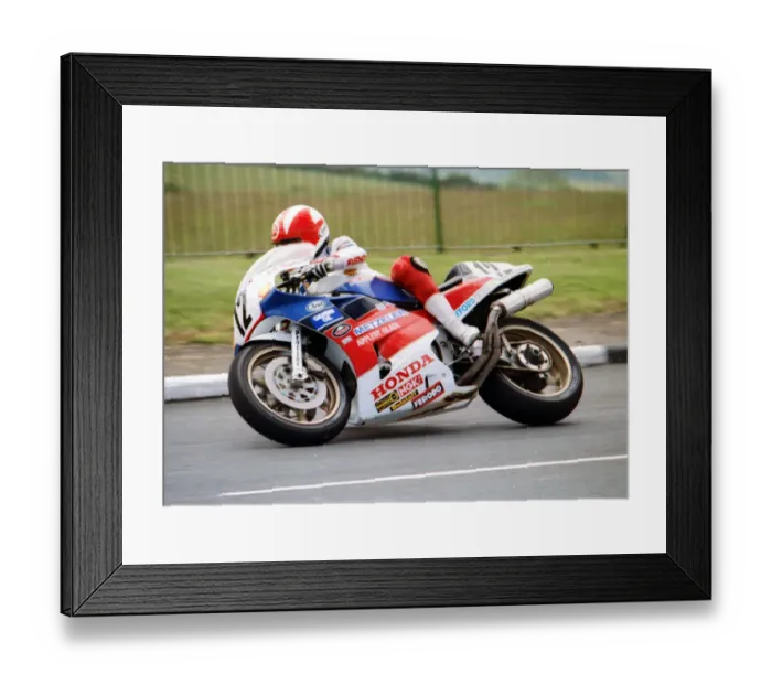 Framed Print : Carl Fogarty (Honda) 1989 Formula One TT Framed Print : Carl Fogarty (Honda) 1989 Formula One TT