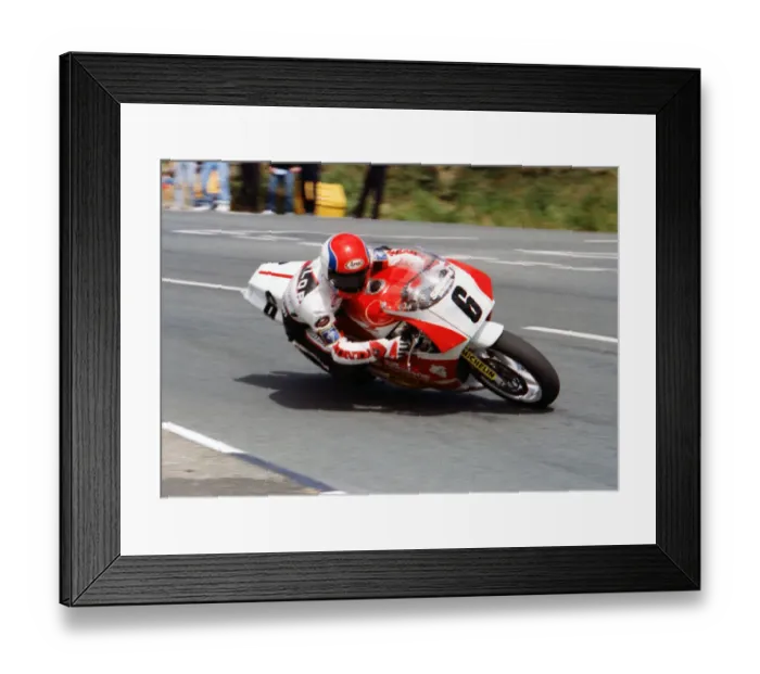 Framed Print : Steve Hislop (Honda) 1989 Formula One TT Framed Print : Steve Hislop (Honda) 1989 Formula One TT