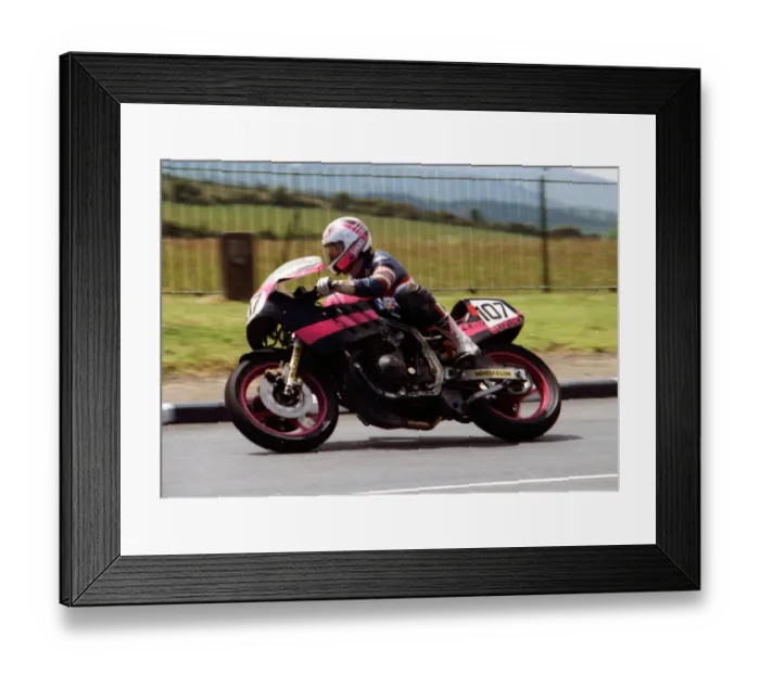 Framed Print : Ralf Jochum (Suzuki) 1989 Formula One TT Framed Print : Ralf Jochum (Suzuki) 1989 Formula One TT