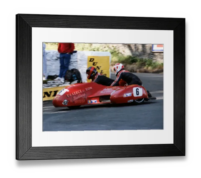 Framed Print : Artie Oates & Edda Oates (Yamaha) 1989 Sidecar TT Framed Print : Artie Oates & Edda Oates (Yamaha) 1989 Sidecar TT