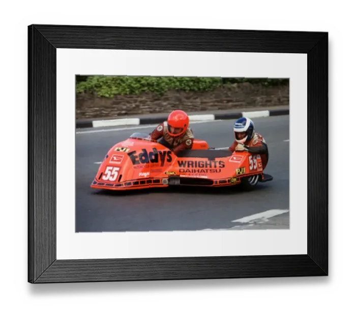 Framed Print : Eddy Wright & Bernie Wright (Yamaha) 1989 Sidecar TT Framed Print : Eddy Wright & Bernie Wright (Yamaha) 1989 Sidecar TT