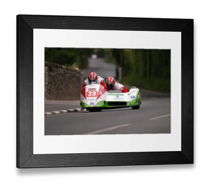 Framed Print : Keith Walters & Andy Webb (Ireson Mistral) 2004 Sidecar TT Framed Print : Keith Walters & Andy Webb (Ireson Mistral) 2004 Sidecar TT