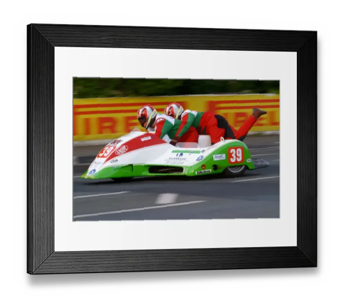 Framed Print : Keith Walters & Andy Webb (Ireson Mistral) 2004 Sidecar TT Framed Print : Keith Walters & Andy Webb (Ireson Mistral) 2004 Sidecar TT
