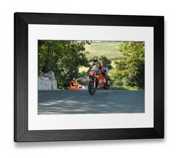 Framed Print : Maria Costello (Suzuki) 2010 Post Classic TT Framed Print : Maria Costello (Suzuki) 2010 Post Classic TT