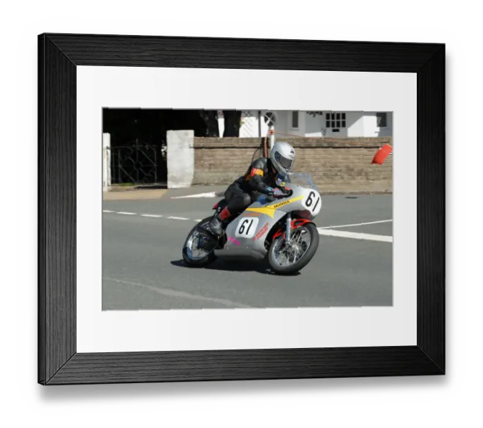 Framed Print : Tony Mason (Honda) 2010 Lightweight Classic TT