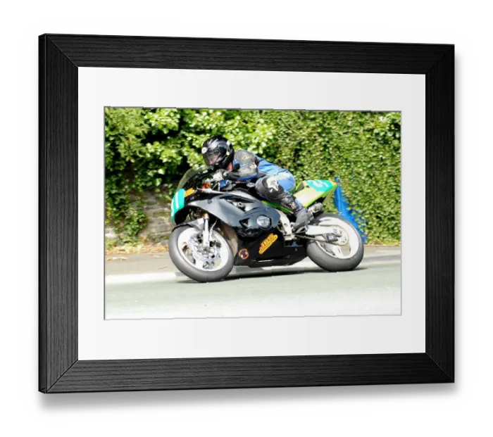 Framed Print : Peter Simpson (Kawasaki) 2010 Ultra Lightweight Manx Grand Prix Framed Print : Peter Simpson (Kawasaki) 2010 Ultra Lightweight Manx Grand Prix
