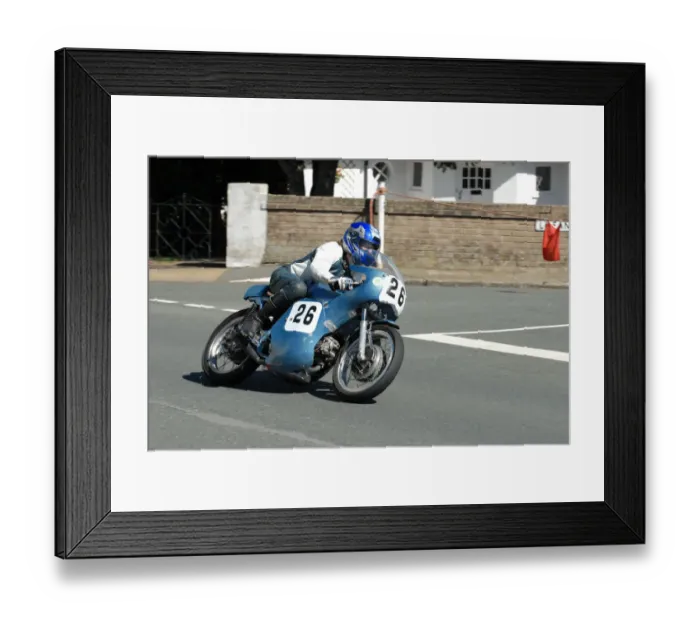 Framed Print : Tim Vernall (Aermacchi) 2010 Junior Classic TT Framed Print : Tim Vernall (Aermacchi) 2010 Junior Classic TT