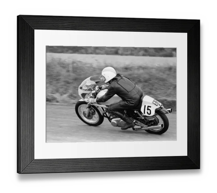 Framed Print : Geoff Kelly (Norton) 1975 Jurby Road Framed Print : Geoff Kelly (Norton) 1975 Jurby Road