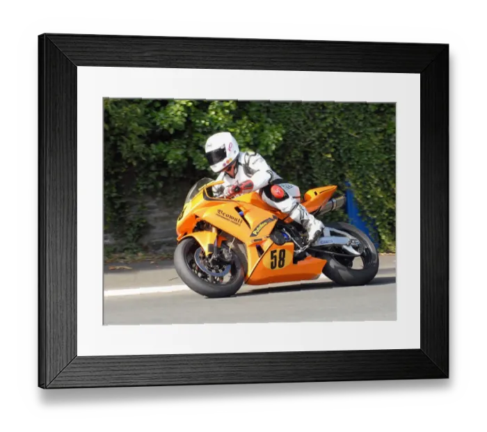 Framed Print : Andy McPherson (Honda) 2010 Senior Manx Grand Prix Framed Print : Andy McPherson (Honda) 2010 Senior Manx Grand Prix