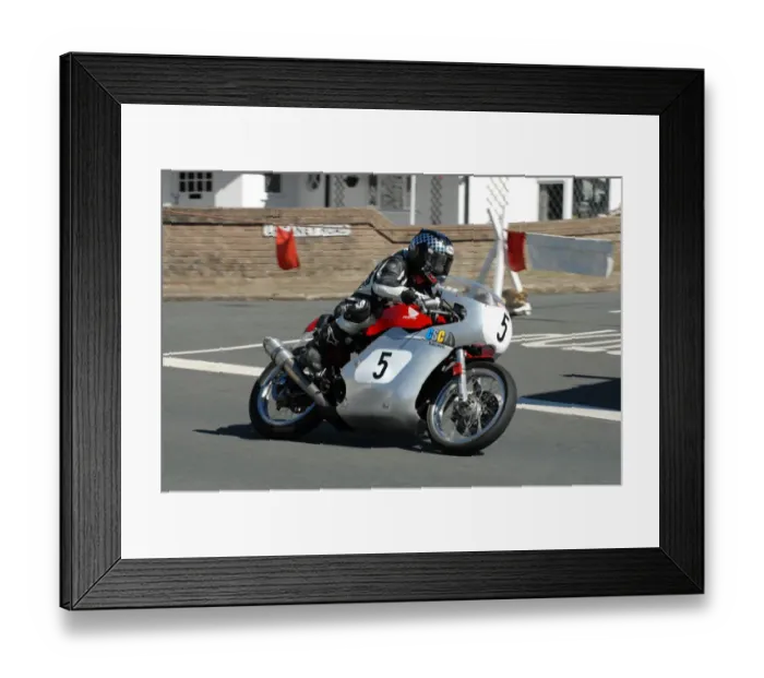 Framed Print : Dave Madsen-Mygdal (Honda) 2010 Junior Classic TT Framed Print : Dave Madsen-Mygdal (Honda) 2010 Junior Classic TT