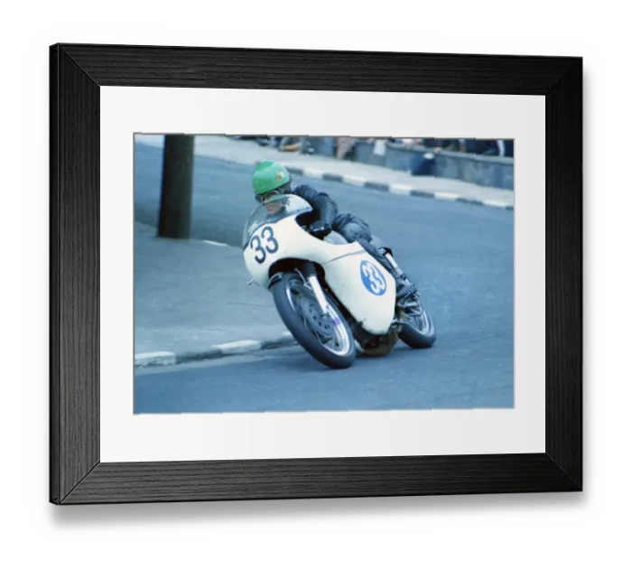 Framed Print : Dennis Gallagher (AJS) 1968 Junior TT Framed Print : Dennis Gallagher (AJS) 1968 Junior TT