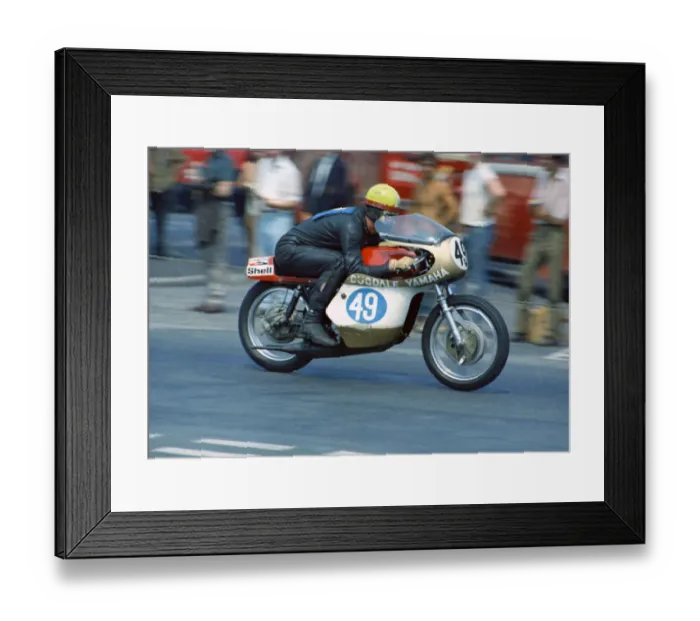 Framed Print : Alex George (Dugdale Yamaha) 1970 Junior TT Framed Print : Alex George (Dugdale Yamaha) 1970 Junior TT