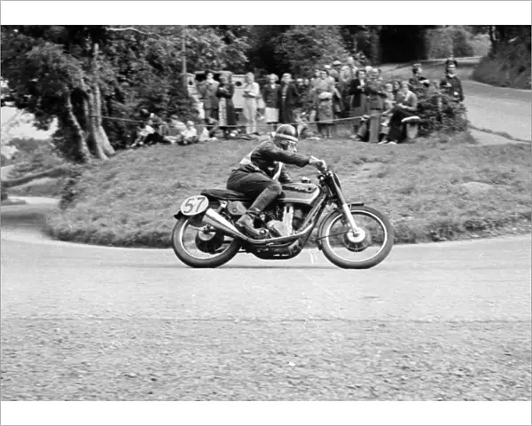 H Whittaker (AJS) 1950 Junior Manx Grand Prix