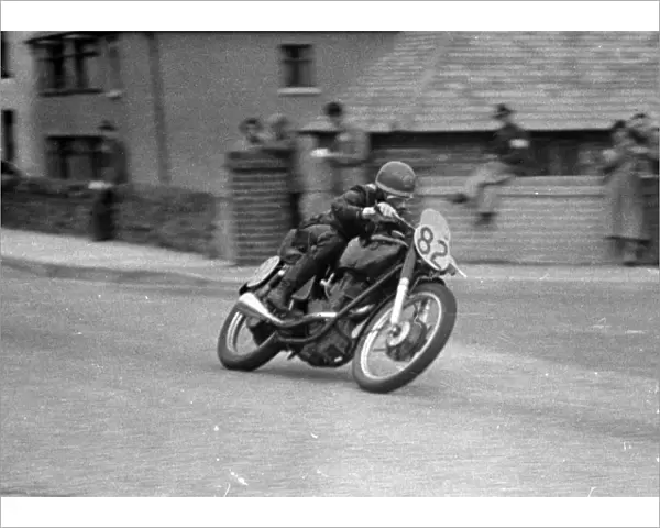 Don Crossley (AJS) 1950 Junior Manx Grand Prix